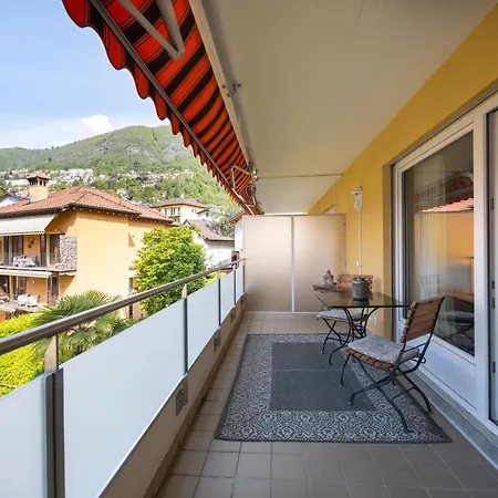 Apartamento Minusio, Casa Gottardo - Nahe Zentrum Locarno Und Maggiore, Mit Balkon Und Parkplatz Minusio