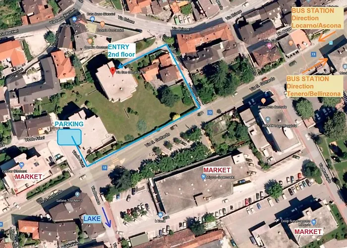 Apartament Minusio, Casa Gottardo - Nahe Zentrum Locarno Und Maggiore, Mit Balkon Und Parkplatz